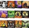 12 Pack Halloween Diamond Painting Greeting Card Kits DIY Diamond Art Cards with Envelopes Bat Black Cat Pumpkin 5D Rhinestones Painting for Adults DIY Craft Family Friend Halloween Gifts